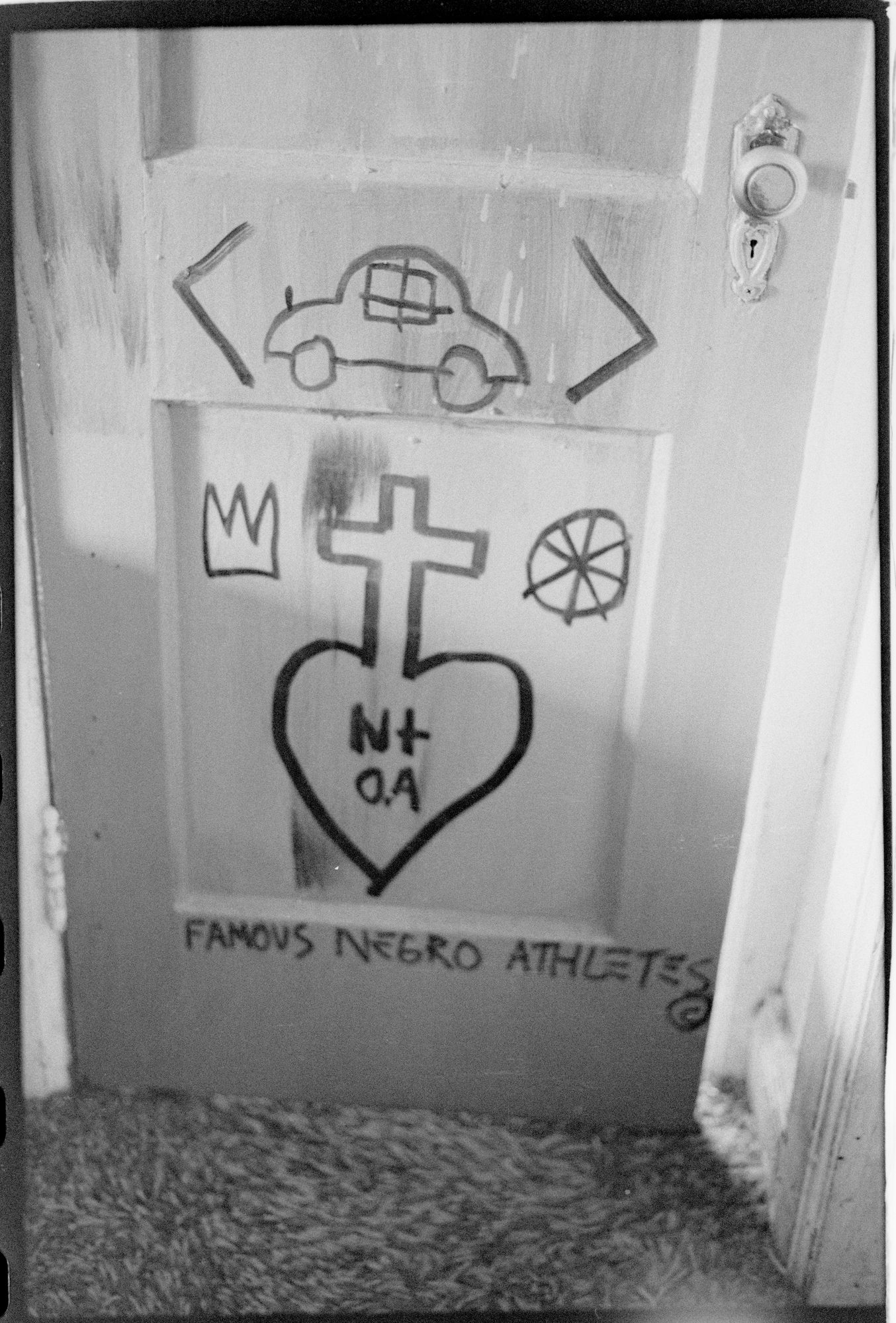 Painted Door, Famous Negro Athletes